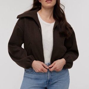 Madewell Front Zip Shawl Bomber Jacket